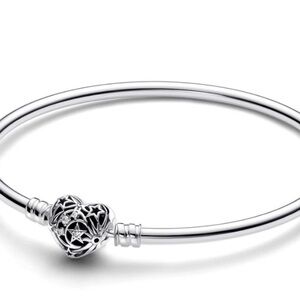 Pandora Celestial Heart Clasp Bangle
